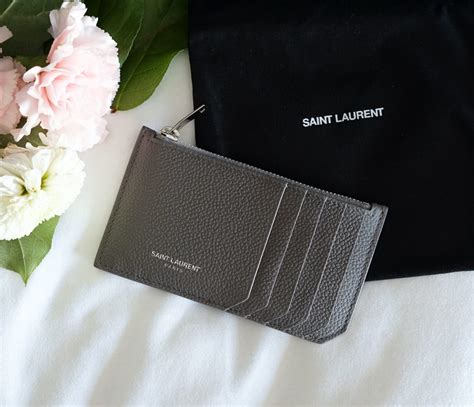 saint laurent wallet price|saint laurent zipped card holder.